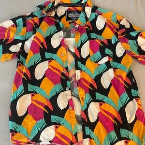 Men's Multicolor Toucan Print Casual Shirt Five Points